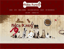 Tablet Screenshot of fidospantry.com